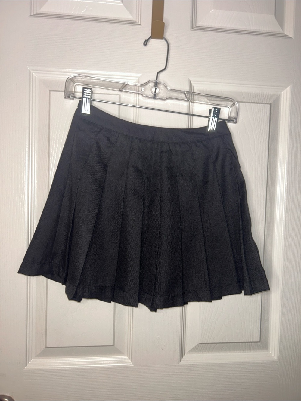 Black Pleated Women's Skirt